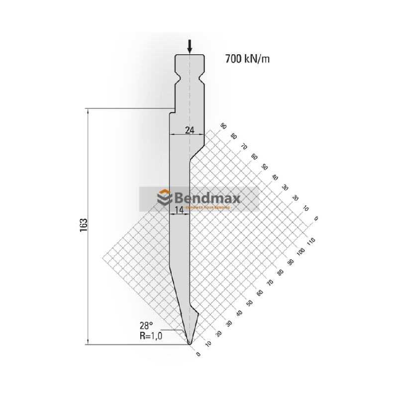 press brake tool-  LVD American bending Punch14021