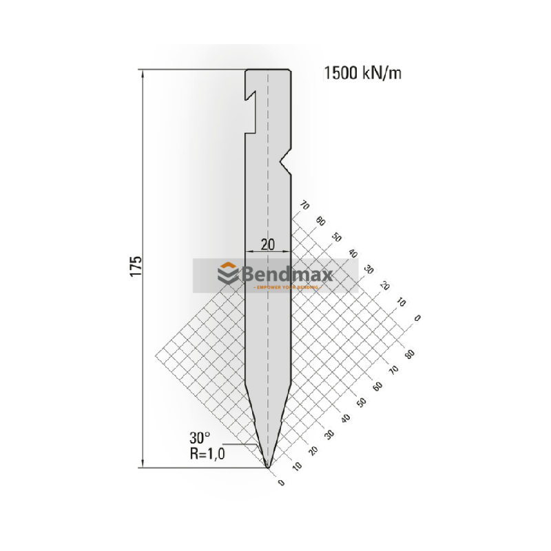 press brake tool- bystronic straight European punch 14163