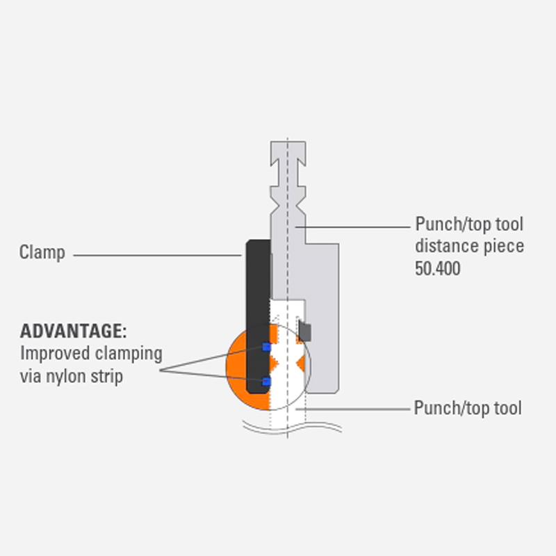 System Bystronic - Punch/top-tool distance pieces