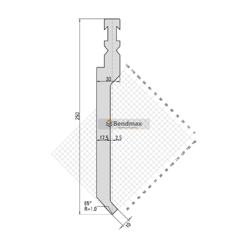 Determination of the bending force for air bending